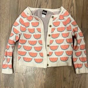 Tea Collection Watermelon Print Cardigan